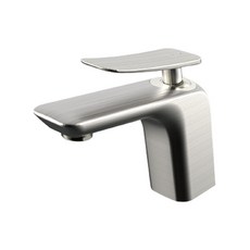 시원코리아 원홀 세면기 수전 니켈사틴 F1-340, 1개