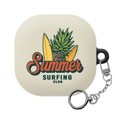 몬드몬드 썸머 패치 갤럭시 버즈 프로 / 버즈 라이브 하드 케이스 + 키링, 003, 1개