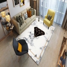 幾何大理石紋地毯