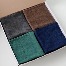 까사베르데 솔리드 프리미엄 호텔 타월 170g 30수 코마사, 다크그레이, 브라운, 딥그린, 로얄블루(타월), 화이트 + 블랙(선물박스), 1세트