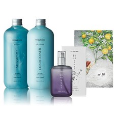 FIT YOUR SKIN San tteut 洗髮精 500ml+潤髮乳 500ml+星光護髮精華 100ml+面膜套組 隨機出貨, 1套