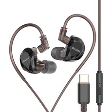 IRIVER 電競 C 型 7.1 環繞音效入耳式有線耳機, IGE-8D10C, 黑色