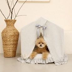 RITOGATO Hani 荷葉邊寵物屋, 灰色, 1個