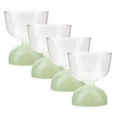 ICHENDORF Tutu 霧面耐熱彩色酒杯兼甜點碗 275ml, 綠色, 4個