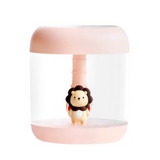 라이온 무선형 미니 가습기 350ml, Secret-HDF, 핑크