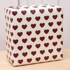 樂高愛心捲筒包裝紙 10公尺 奶油 1個