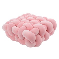 Itgome可愛的扭結毛絨靠墊坐墊