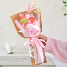 조이풀 스마일 킨더조이 꽃다발, 핑크