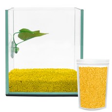 Aquatera Beta玻璃魚缸+Beta床+彩石1kg CH-G150, 黃色（彩石）