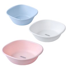 MONACO OLIVE La Pastel 方形盆天空小號 + 白色中號 + 粉色大號 3件套, 1套, 天空（小）、白色（中）、粉色（大）