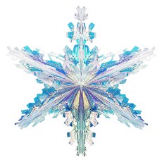 閃閃發光的全息圖雪晶六邊形, 混色