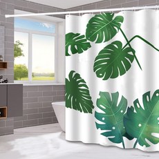 Vinterior 綠色浴簾 TYPE 05 150 x 180 cm, 1個, 綠色