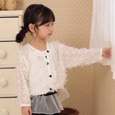 kikimora 女童透膚蝴蝶結針織衫