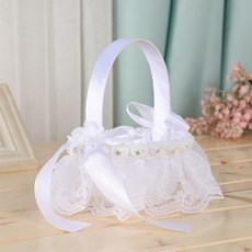 Funnyseller 婚禮蕾絲花童提籃, D, 1個