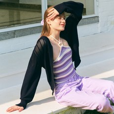 ZERO STREET 女款鏤空連帽開襟衫