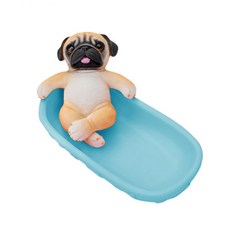 JCP 洗澡的巴哥犬收納托盤, 藍色, 1個