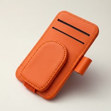 앞날창창 카드 선글라스 홀더, 오렌지, 1개