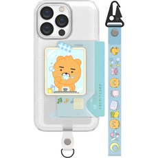 리틀카카오프렌즈 버블버블 스마트 탭 반투명 슬림카드 휴대폰 케이스