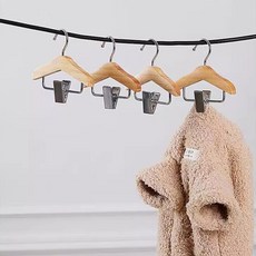 MONACO OLIVE 原木衣架夾, 混合顏色, 4個