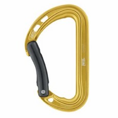 Petzl Spirit 弧形 D 型登山扣, 黃色