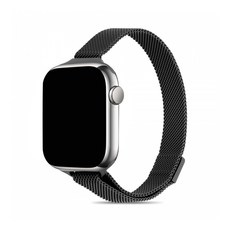 스페이스쉴드 스마트워치 슬림 메탈 스트랩, 블랙