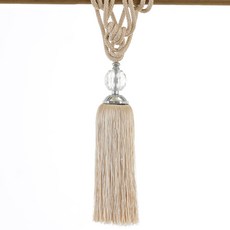 GINNA SONG 水晶窗簾綁帶 30公分, 1個, 米色