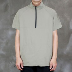 CONFIAR 高領半拉鍊寬鬆版型Anorak防風短袖夾克 TC6605