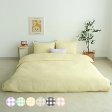 韓國 amante Honeydew C超細纖維絎縫被套, 快樂黃