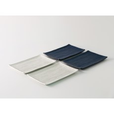 Loco Living 日本產長方形盤4件組, 隨機出貨, 1套, 單品