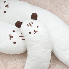 베베누보 유아용 닿자마자 시원한 듀라론 포르페 냉감 바디필로우 다람이 인형, 랜덤발송(패턴)