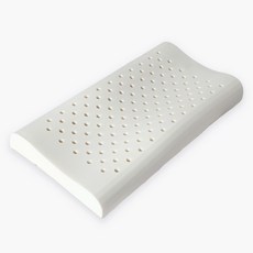 아카시아홈 국내산 낮은 경추 천연라텍스 베개 + 속커버 세트, 1세트