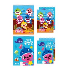 Pinkfong碰碰狐繪畫本45張2款*3入組, 混色, 1套