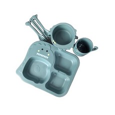 Young green 小恐龍形餐盤組, 綠色, 1組