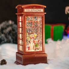 聖誕節聖誕節復古電話亭音樂盒, 一個雪人