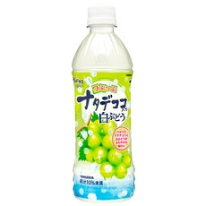 산가리아 쯔부쯔부 나타데코코 음료 백포도맛, 24개, 500ml