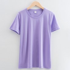 에어 여성용 통기성 데이 소프트 컬러 반팔 티셔츠