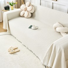 unhev 北歐風格沙發套, D 奶油色, 1個