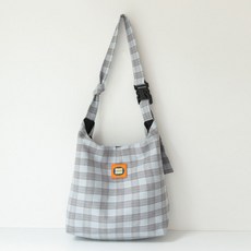 소리달 여성용 리무 체크무늬 캐주얼 숄더 크로스백