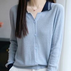 THE SYRUP 女款 Ellery 翻領針織鈕扣開襟衫