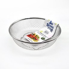 Jinsung Star 不鏽鋼水果碗圓形濾網 一般款, 單一顏色