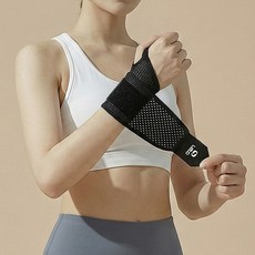 레토 매쉬 통기성 손목보호대 엄지 손가락 LSL-WB14, 블랙, 1개