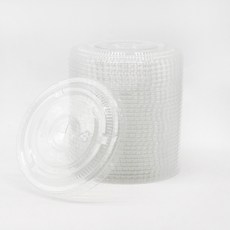 ksco 透明PET冰杯平蓋 107mm, 平面型, 50個, 1入