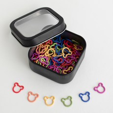 야나 곰돌이 단수링 100p + 알루미늄케이스 세트, 랜덤발송(단수링), 1세트