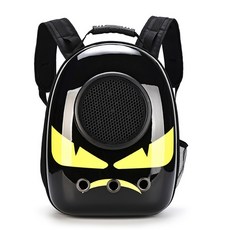 JINHO寵物休閒太空艙後背包, 怪物黑