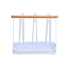 윈프라이스 우드 스탠드 6구 컵걸이, 1개, 화이트