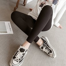 페미닌 리본 끈 조절 임산부 레깅스