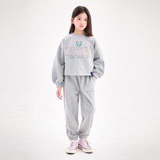 Jelistudio 女童縫線細節短版束口褲套裝