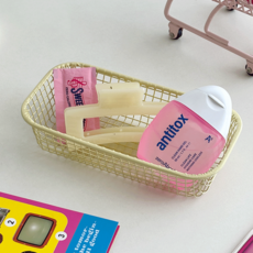 데미무드 레트로 미니 철제 바스켓, 버터, 1개