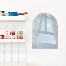 SANGSANG HOO 拱形海報, 白色窗戶