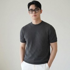 INFIOUS 男士修身商務短袖針織衫 I263-404
